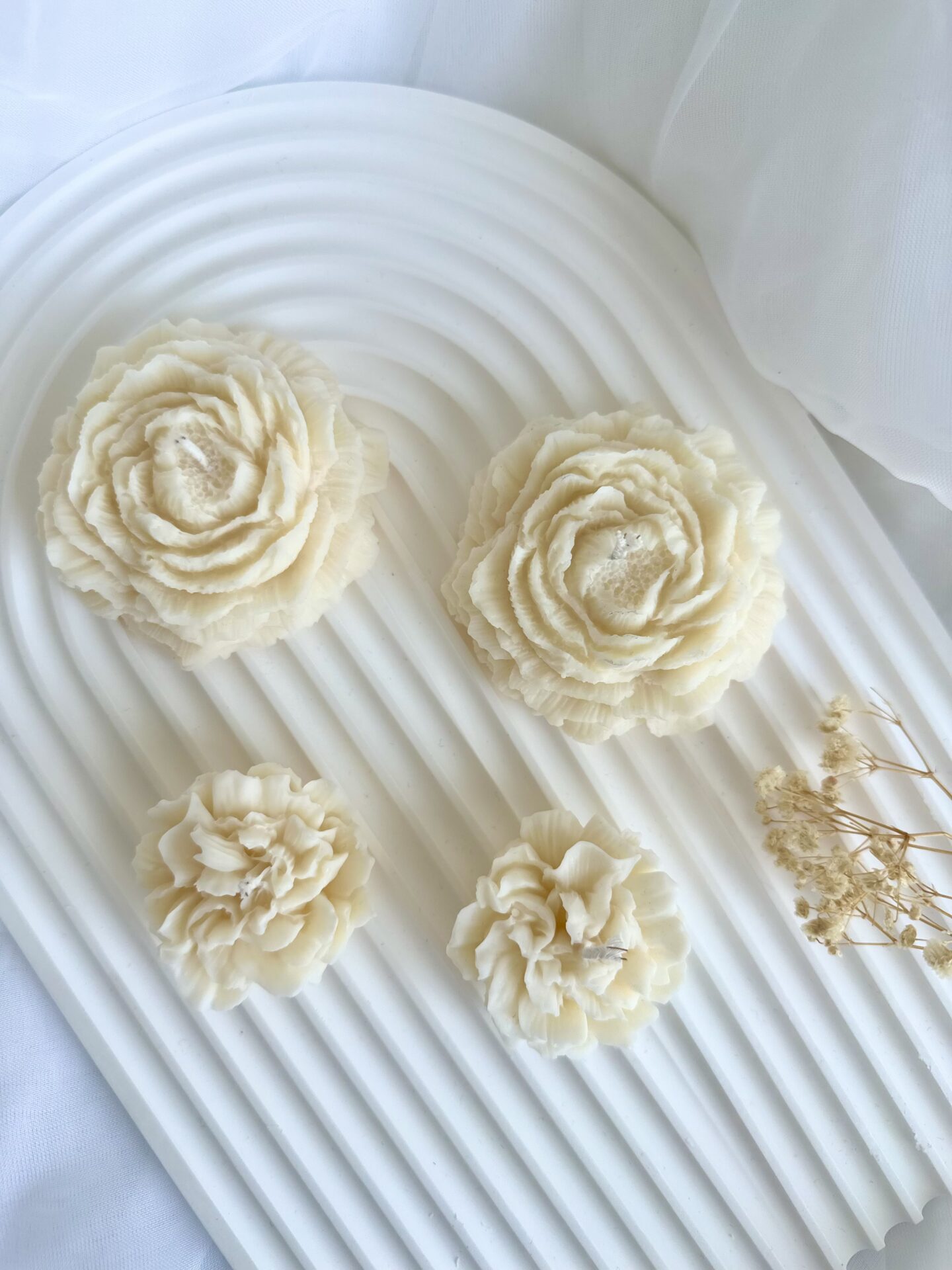 Sójová svíčka pivoňka