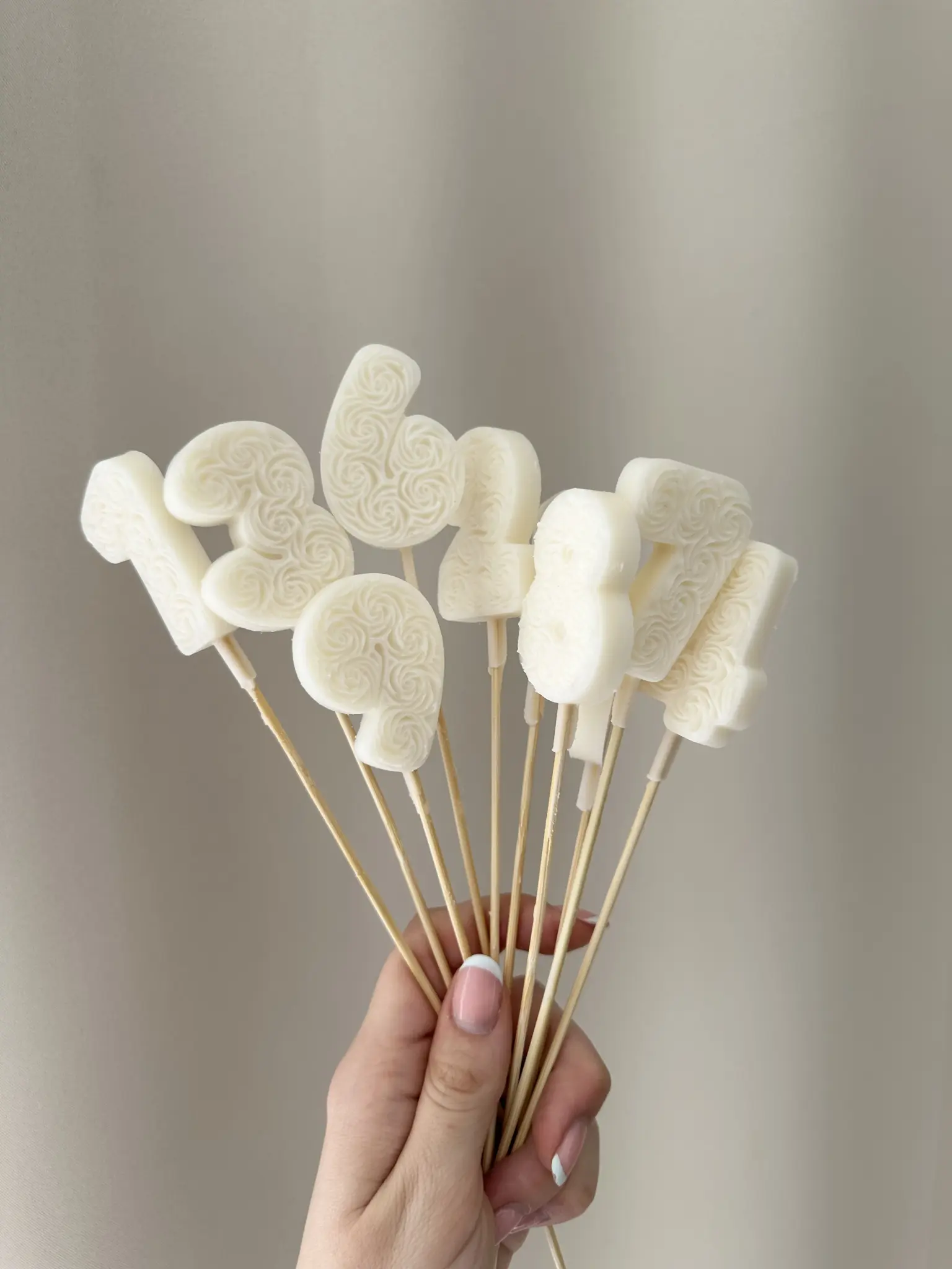 Číselný zápich do kytice