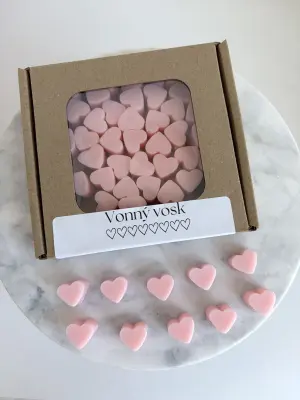 Vonný vosk Srdíčko - růžová