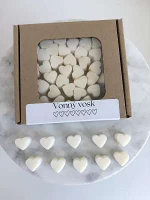 Vonný vosk Srdíčko - přírodní