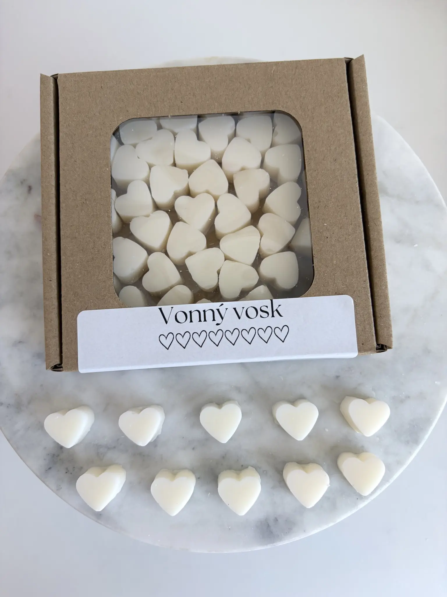 Vonný vosk Srdíčko - přírodní