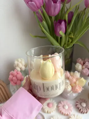 Tulipány ve skle barevný mix žlutá - Image 3