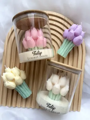 Tulipánová kytička ve skle - Image 2