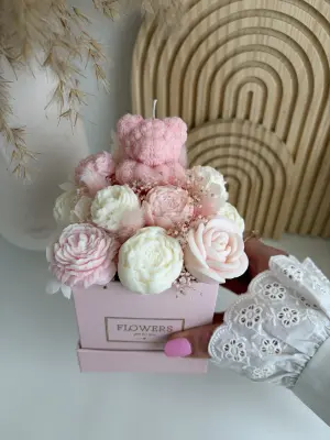 Flowerbox Teddy růžová - Image 2