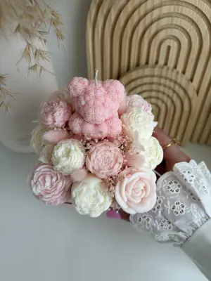 Flowerbox Teddy růžová - Image 3